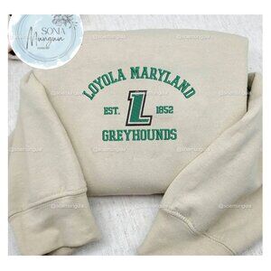 Loyola Maryland Greyhounds Embroidered Sweatshirt shirt Crewneck NCAA Team Appa